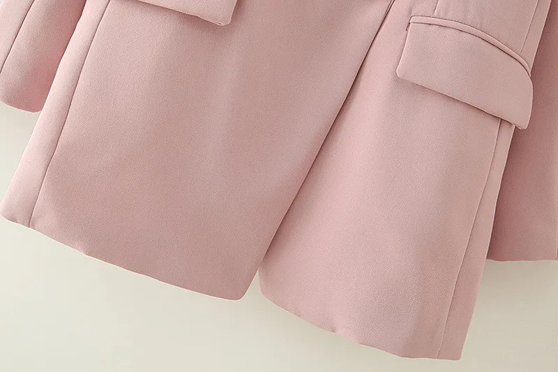 

Vintage Office Wear Double Breasted Blazers women Long Sleeve blazer coat casual ZA suit jacket Chic Tops 2021