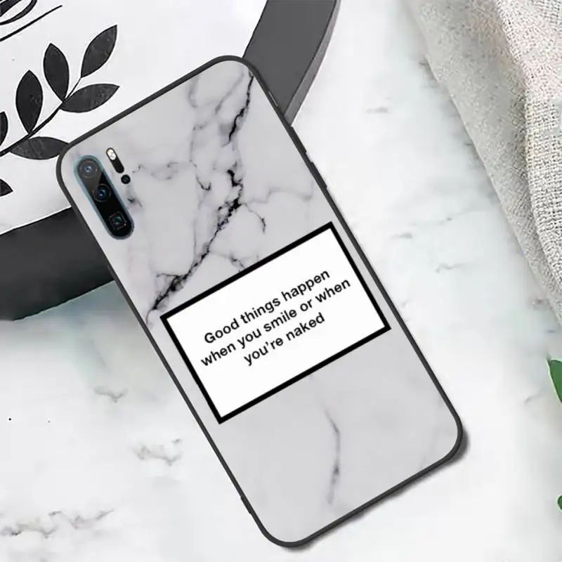 

Marble writing art Phone Case For Huawei P20 P30 P40 lite Pro P Smart 2019 Mate 10 20 Lite Pro Nova 5t
