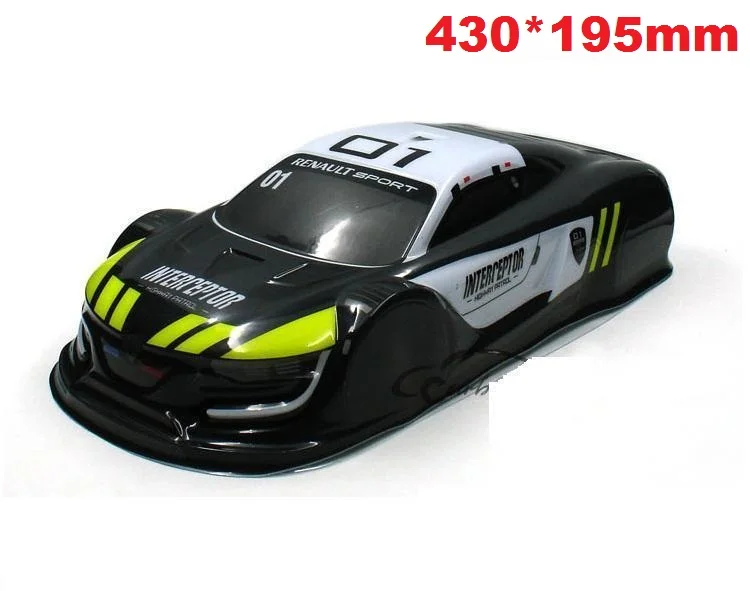 Черный Ewellsold 1/10 RC запчасти для автомобилей 1/10 RC гоночный автомобиль на дороге Дрифт Окрашенный корпус из ПВХ несколько вариантов 94122 - Цвет: Черный