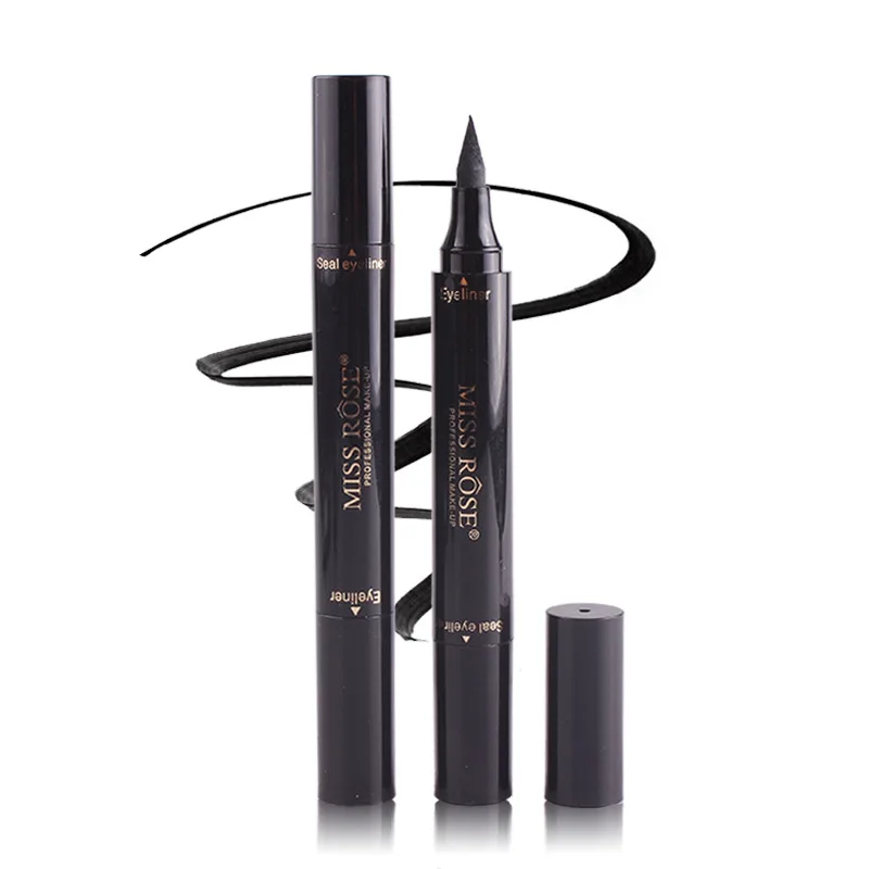 

Long Lasting Fast Dry Eyeliner Double Seal Stamp Liquid Trendy Winged Eyeliner Waterproof Makeup Eye Liner Pencil Black Liquid