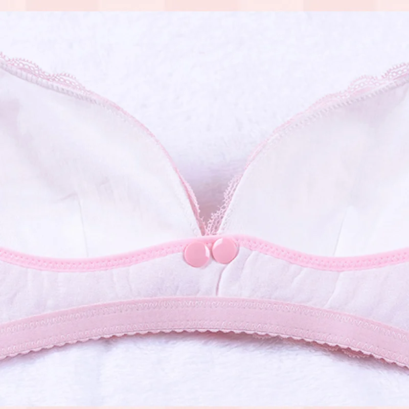 Грудное вскармливание Бюстгальтер хлопок без стального кольца собрать и анти