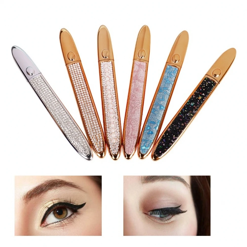 

6 Color Diamond Self-adhesive Eyeliner Quick Drying False Eyelashes Glue-free Star Eyeliner