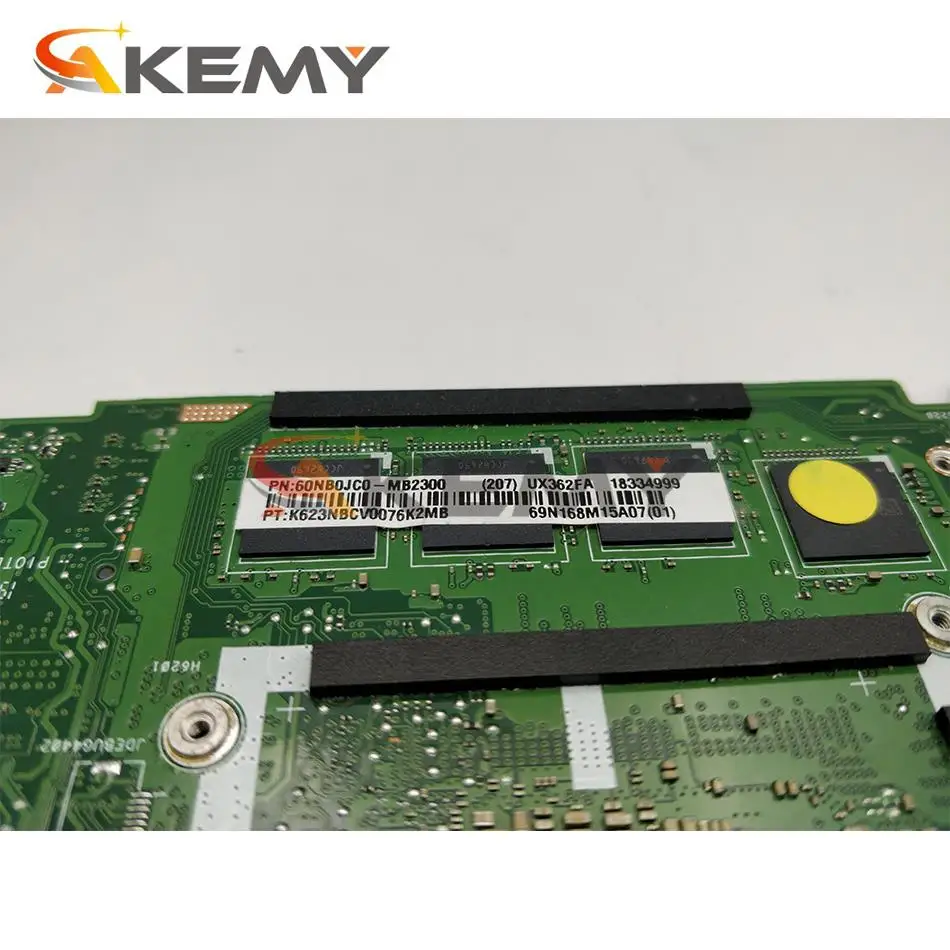 akemy ux362fa original mainboard i7 8565u cpu 8gb ram for asus ux362fa el142t zenbook flip ux362 laptop mainboard motherboard free global shipping