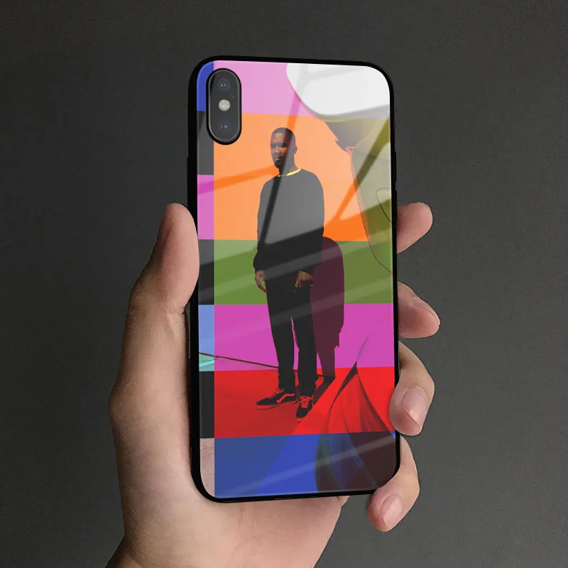 Frank Ocean Blonde rapper Coque чехол из закаленного стекла для телефона чехол для apple iPhone6 6s 7 8 Plus X XR XS 11 Pro MAX - Цвет: FRANKOCEAN  2
