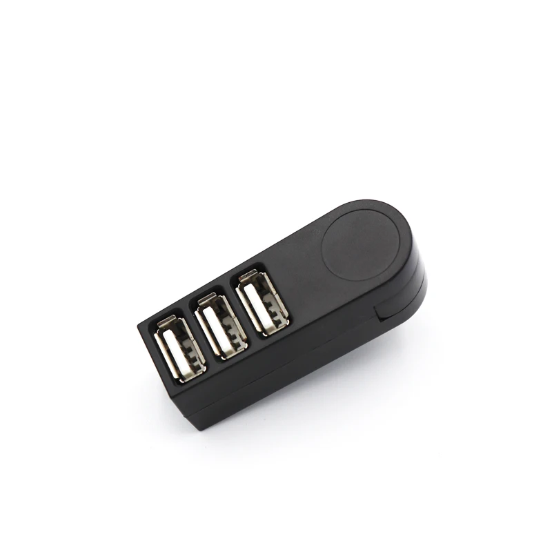 Вращающийся 3 портовый usb концентратор 2 0 мини мультиusb разветвитель адаптер