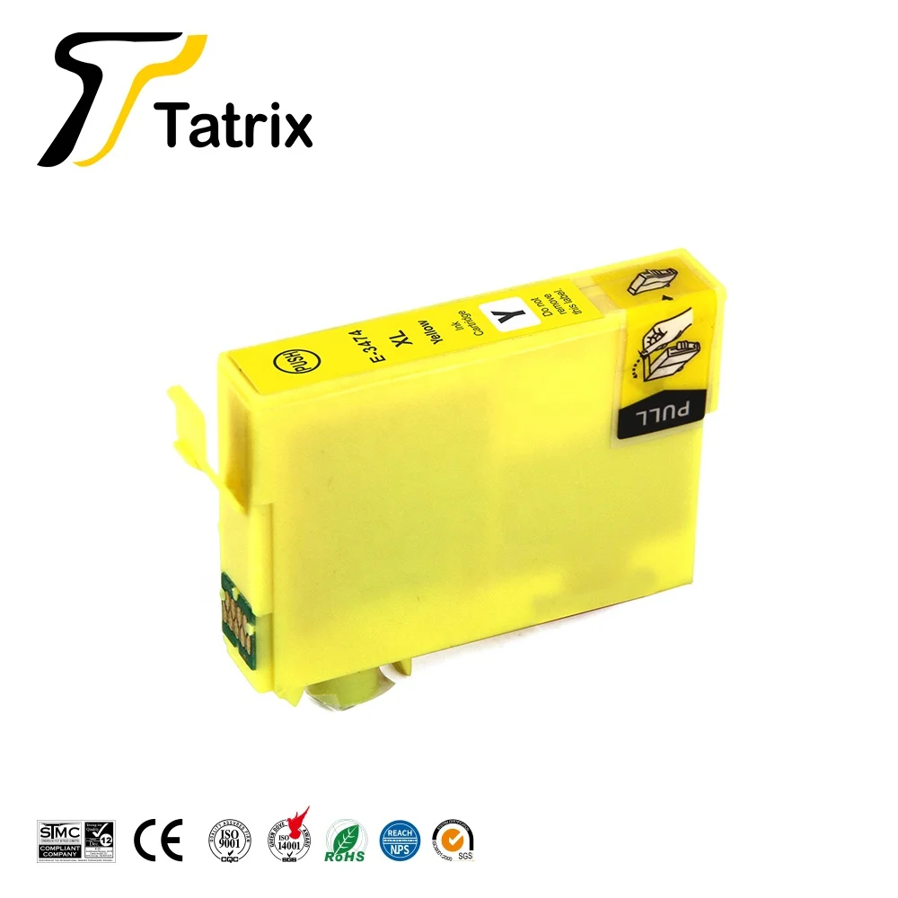 Tatrix for Epson 34xl T3471 T3472 - 4 Color Compatible Printer Ink Cartridge WorkForce Pro WF-3720DWF WF-3725DWF | Компьютеры и офис
