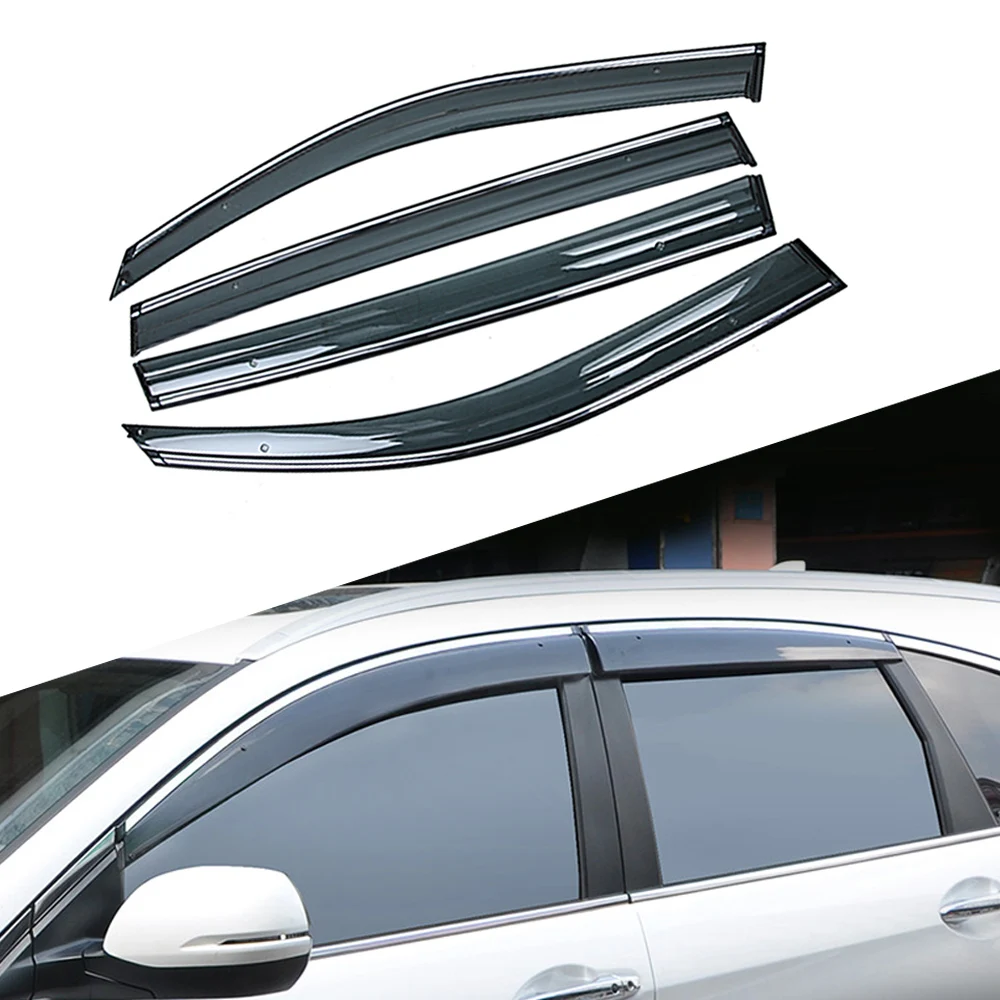 

Для HONDA CRV 4-го поколения 2012-2016 автомобильное Окно Солнце Дождь Защита от солнца защитный чехол отделка рамка наклейка