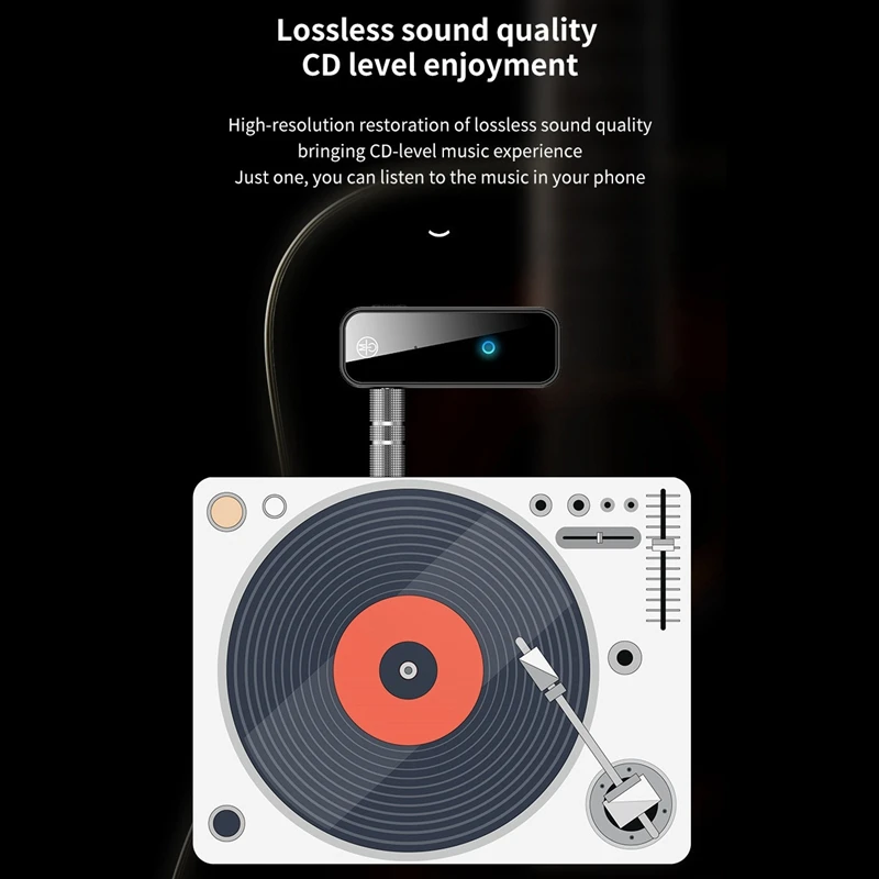 

Bluetooth Receiver Transmitter 3.5mm AUX Jack Audio Wireless Adapter for Car PC Headphones Mic Bluetooth 5.0 Receptor