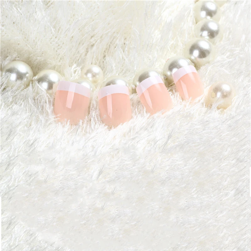 24 шт. свадебные накладные ногти с клеем для женщин | Накладные
