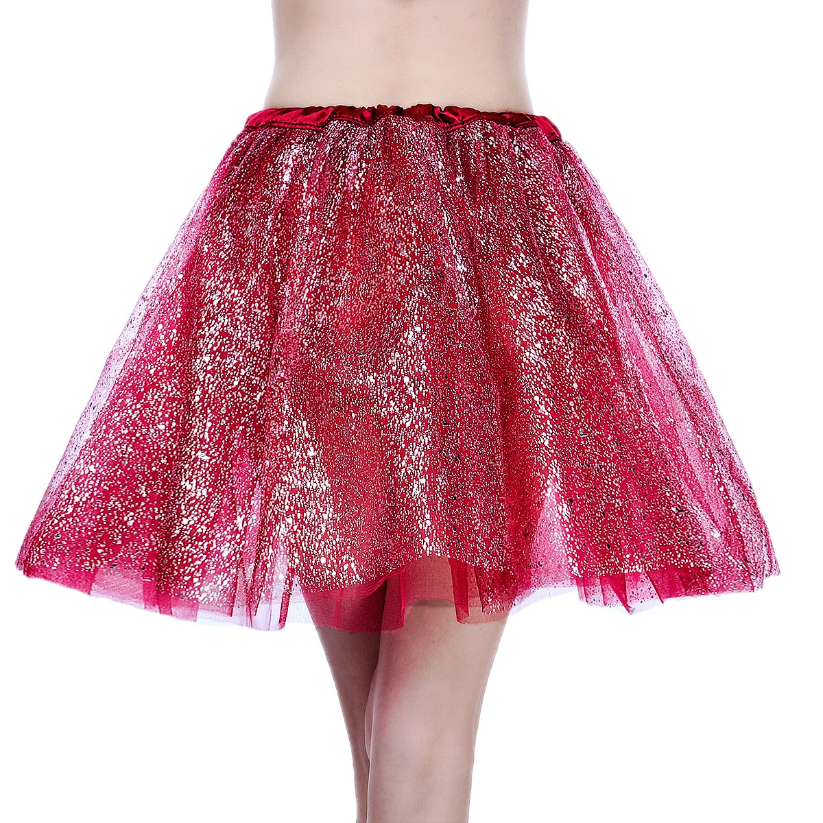 Фатиновая юбка миди для принцессы плиссированная танцевальная пачка Женский