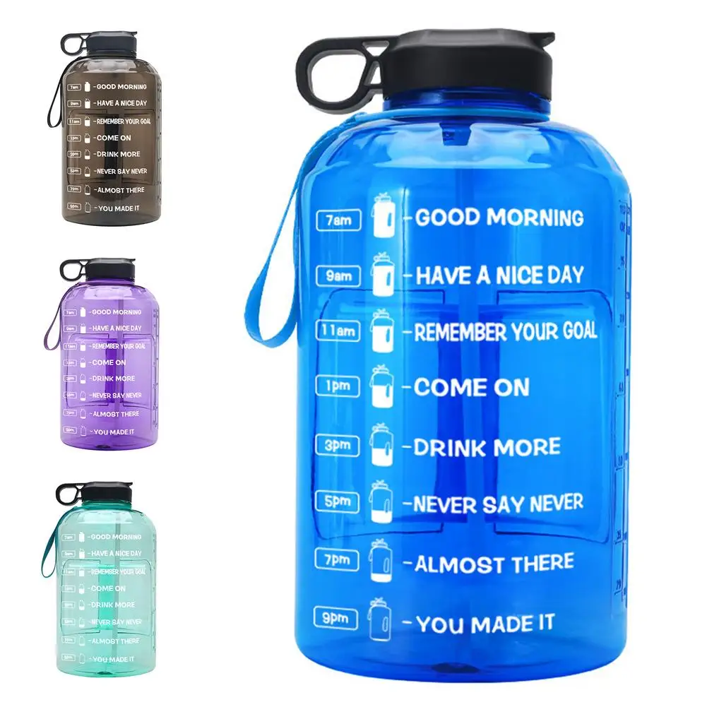 

3.78L Portable Sports Water Bottle Leakproof BPA Water Jug Leak-Proof For Outdoor Gym Fitness Sports Large Capacity Bottles