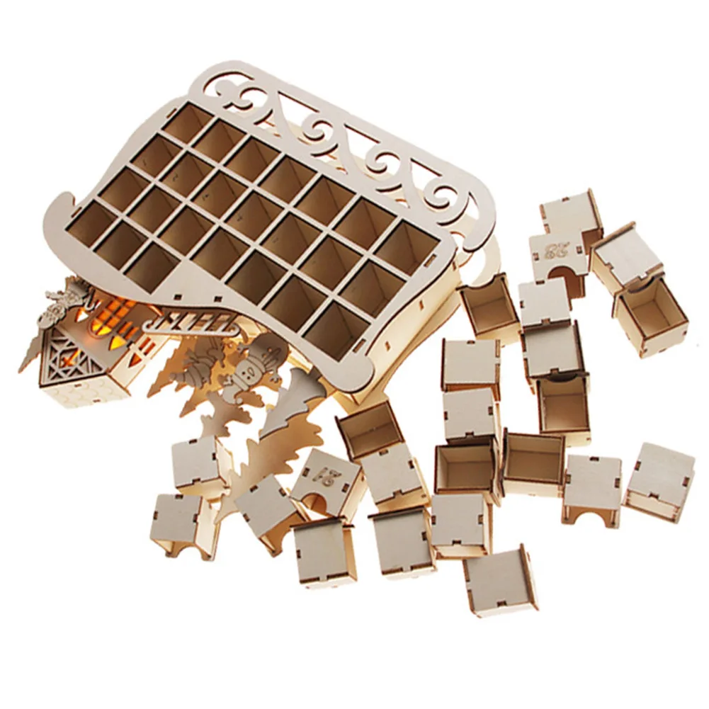 Дизайн саней ящик для гостиной дома на праздник Рождество стол календарь подарок