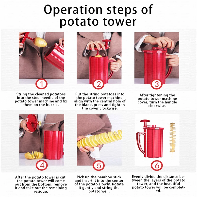 Популярные из нержавеющей стали картофеля гаджет ручной поворот спираль машина