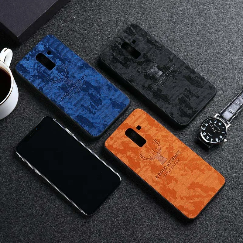 Роскошный Рождественский кожаный чехол с оленем для Samsung Galaxy S8 S9 S10 plus ультра