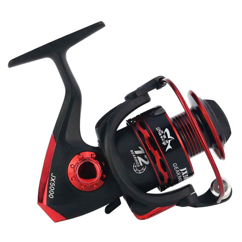 2021 NEW  brand black red JX series wire cup metal rocker arm can be interchanged left and right spinning wheel fishing reel enlarge
