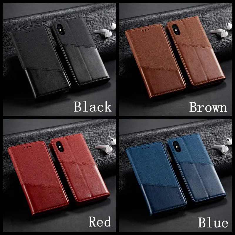 Case For Honor 8X View 10 Lite PU Leather Cover Huawei Magnetic Flip Wallet RFID Kickstand | Мобильные телефоны и