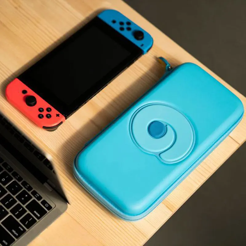 Портативный чехол Nintendo Switch синяя милая сумка для хранения ПУ водонепроницаемый