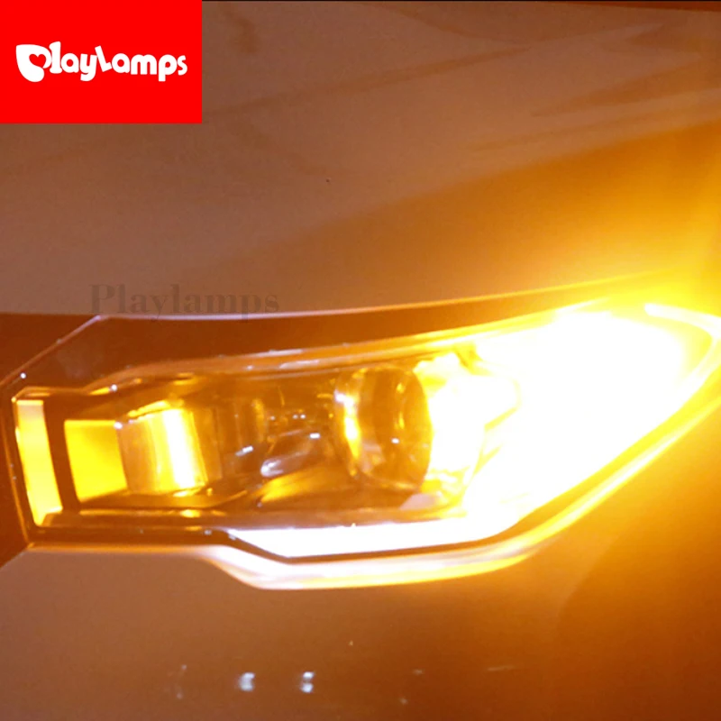 Автомобильный поворотный сигнал T20 7440 7443 светодиодный лампы 144 smd LED CanBus без Hyper Flash
