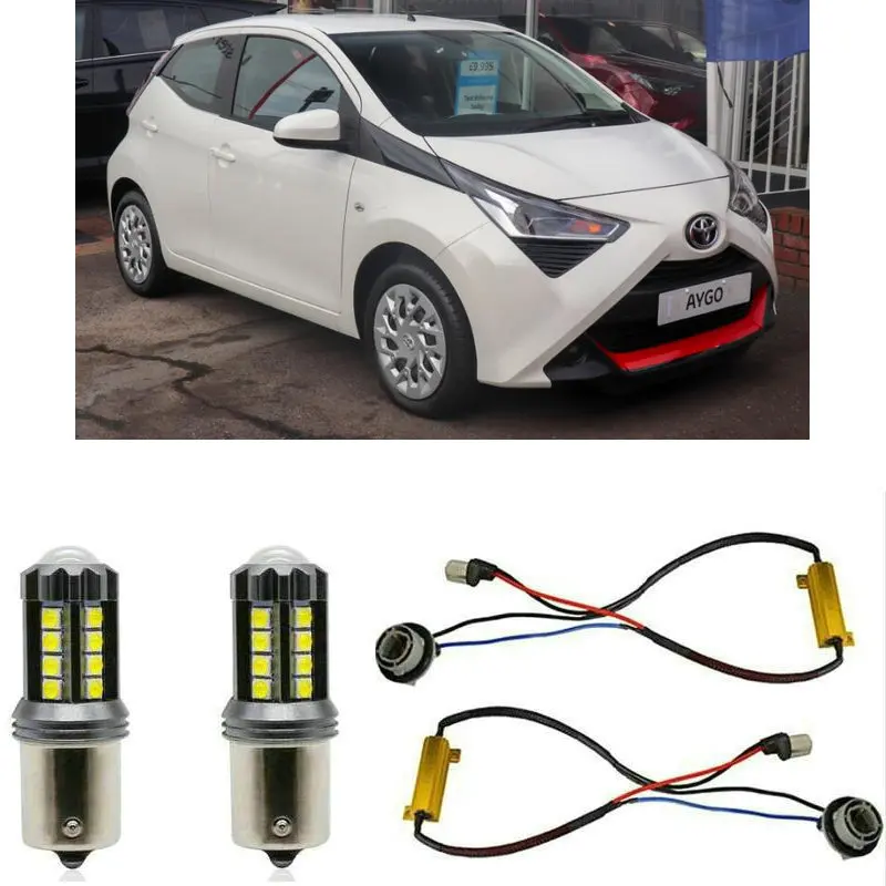 

Fog lamps For TOYOTA AYGO B4 - Hatchback Stop lamp Reverse Back up bulb Front Rear Turn Signal error free 2pc