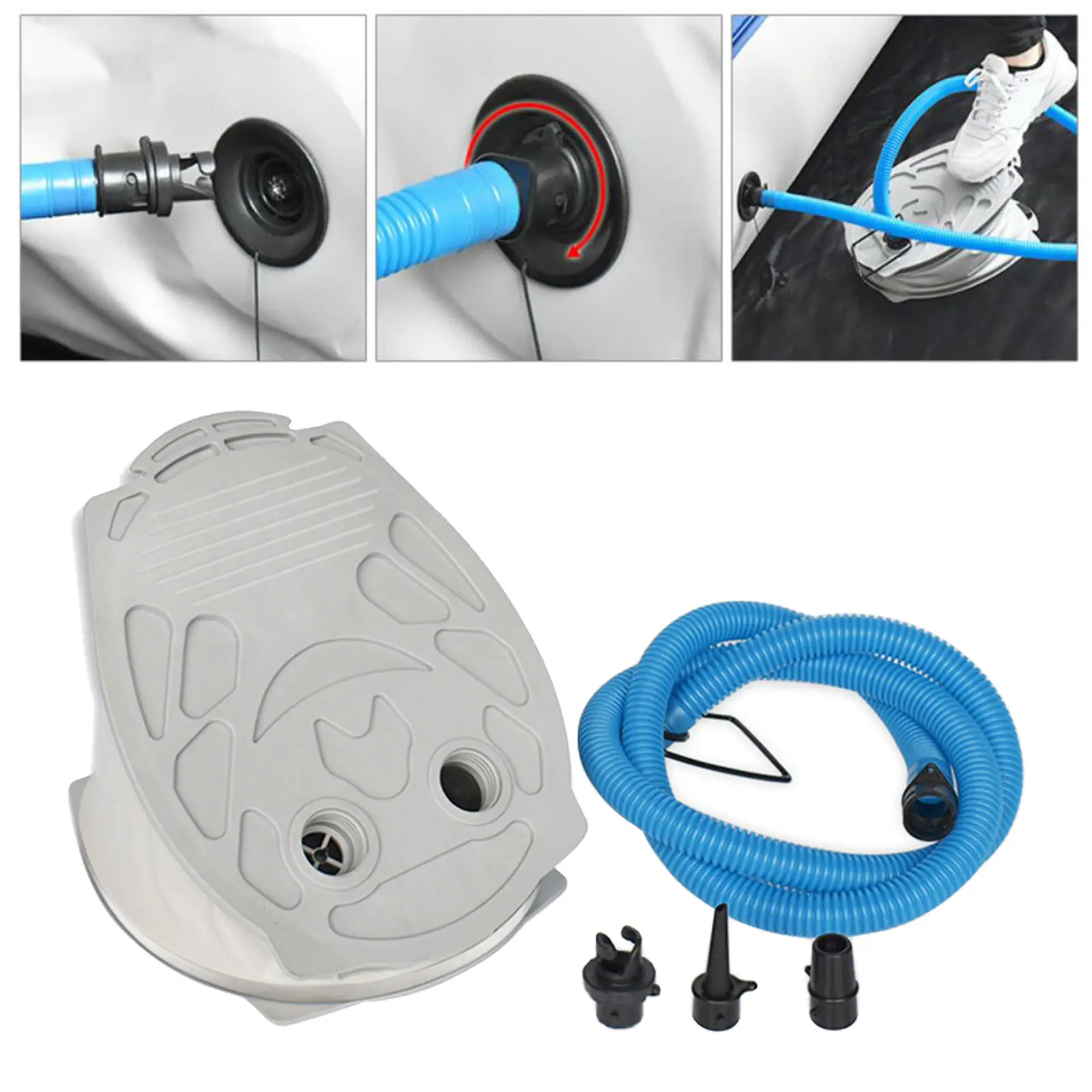 Bellows Foot Air Pump Inflator for Kayaking Inflatable Boat Pool Toy | Спорт и развлечения