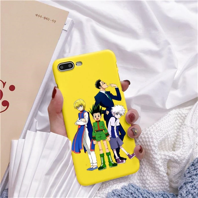 Чехол для телефона Hunter x 3 HXH Anime Gon Kurapika матовый карамельный чехол iPhone 11 Pro 6s 7 8 Plus X XR