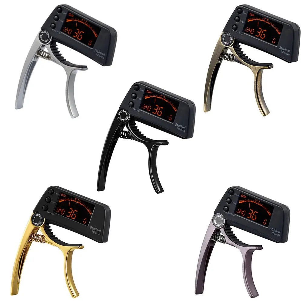 Каподастр для акустической гитары электронный тюнер комбо гитарный аксессуар