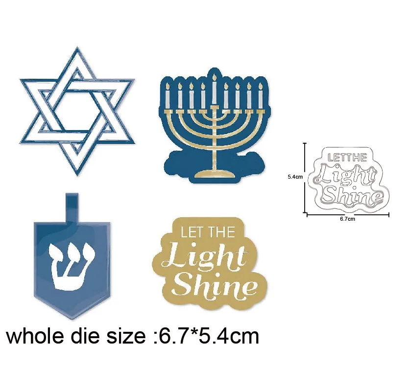 

Hanukkah Candlestick Thanksgiving Metal Cutting Die for DIY Scrapbooking Paper Cards Die Cuts Photo Album Making