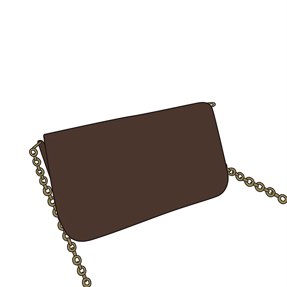 

European And American Luxury Brand Three in One Envelope Bag Three Piece Set of One Chain Shoulder Messenger Bag New Women's Bag