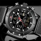 NAVIFORCE мужские часы, брендовые модные спортивные часы, мужские водонепроницаемые кварцевые цифровые часы, военные наручные часы 9153 Relogio Masculino