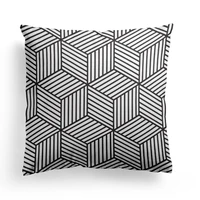 wholesale new design geometric pattern hand printed cushion covers for relaxation
