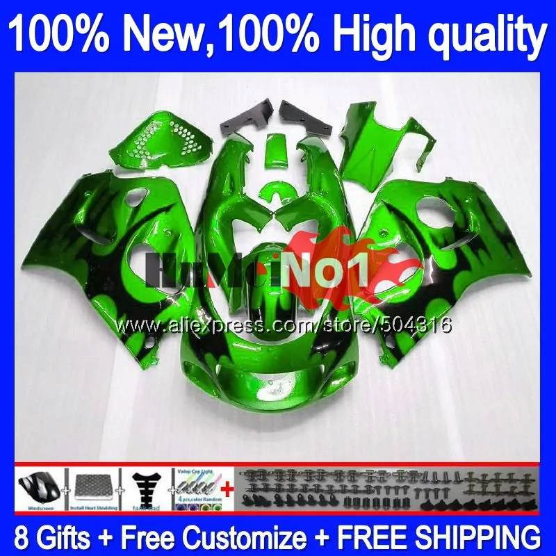 

Body For SUZUKI SRAD GSXR 750 600 GSX-R600 Green flames 11MC.51 GSXR750 1996 1997 1998 1999 2000 GSXR600 96 97 98 99 00 Fairing
