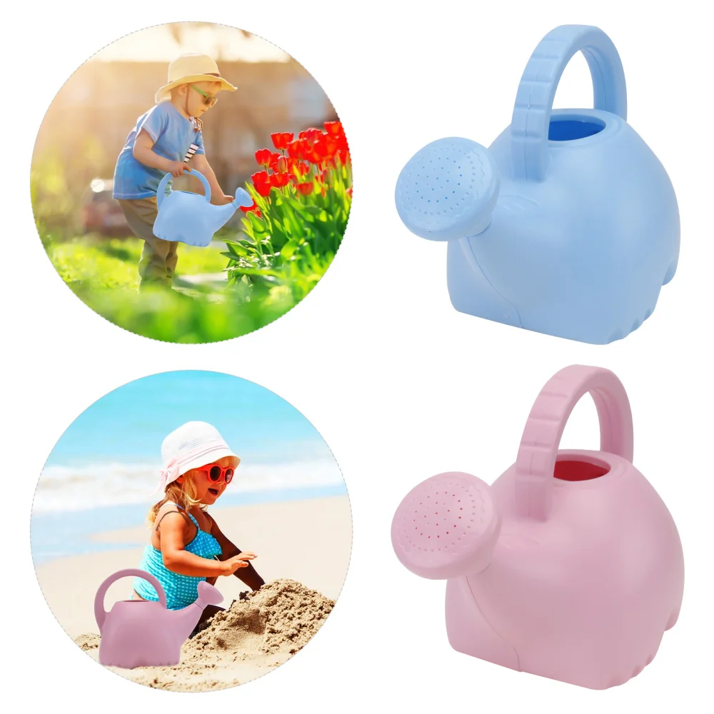 

2Pcs Cartoon Watering Cans Children Gardening Tools Watering Kettles Playthings