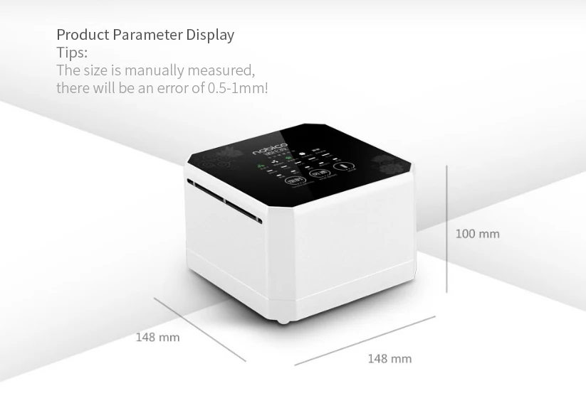 

Nobico J008 Mini Negative Ion Generator Air Purifier HEPA Filter Household Air Purifier Desktop Purifier EU Plug