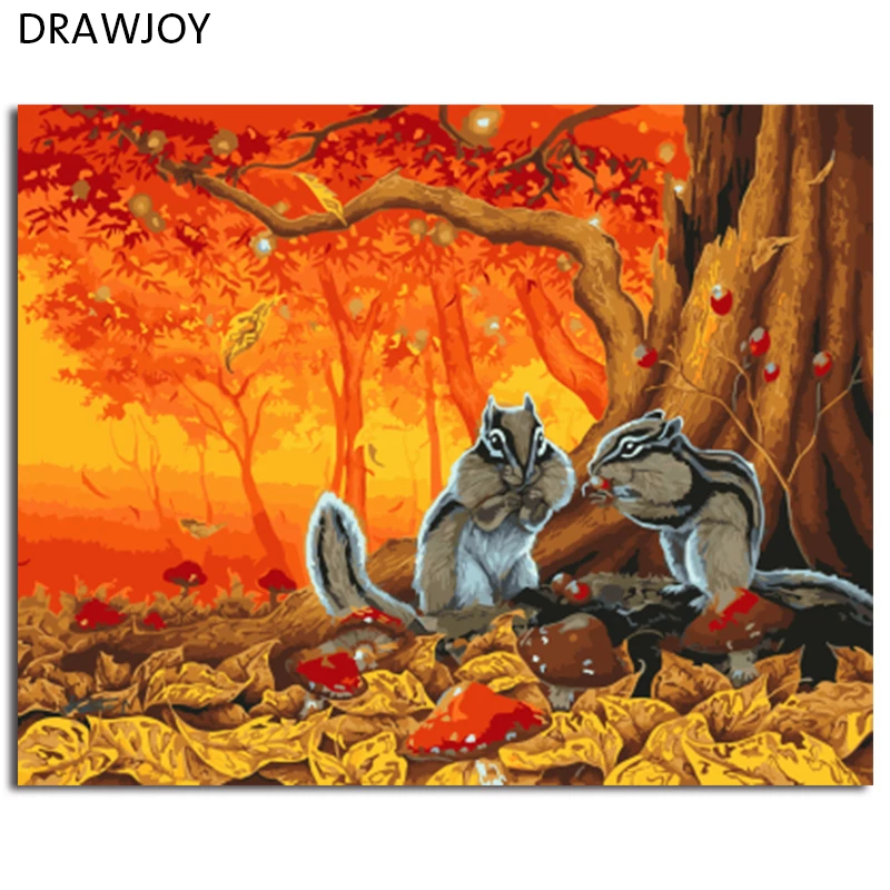 Набор для рисования по номерам на холсте с рамой | Дом и сад