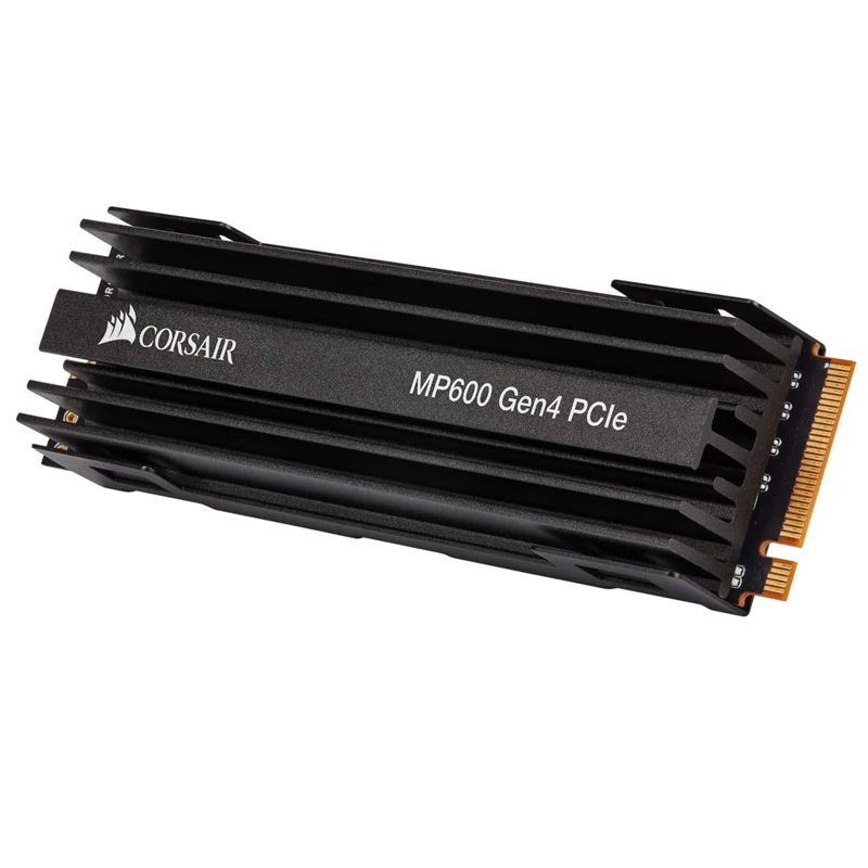 

Corsair MP600 1TB 2TB Gen4 PCIe x4 NVMe M.2 SSD – High-Density TLC NAND – Aluminum Heatspreader – M.2 2280 Form-Factor