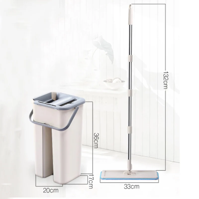 

Magic Cleaning Mops Free Hand Mop with Bucket Drop Shipping Floors Squeeze Flat Mop with Water Home Kitchen Floor Cleaner