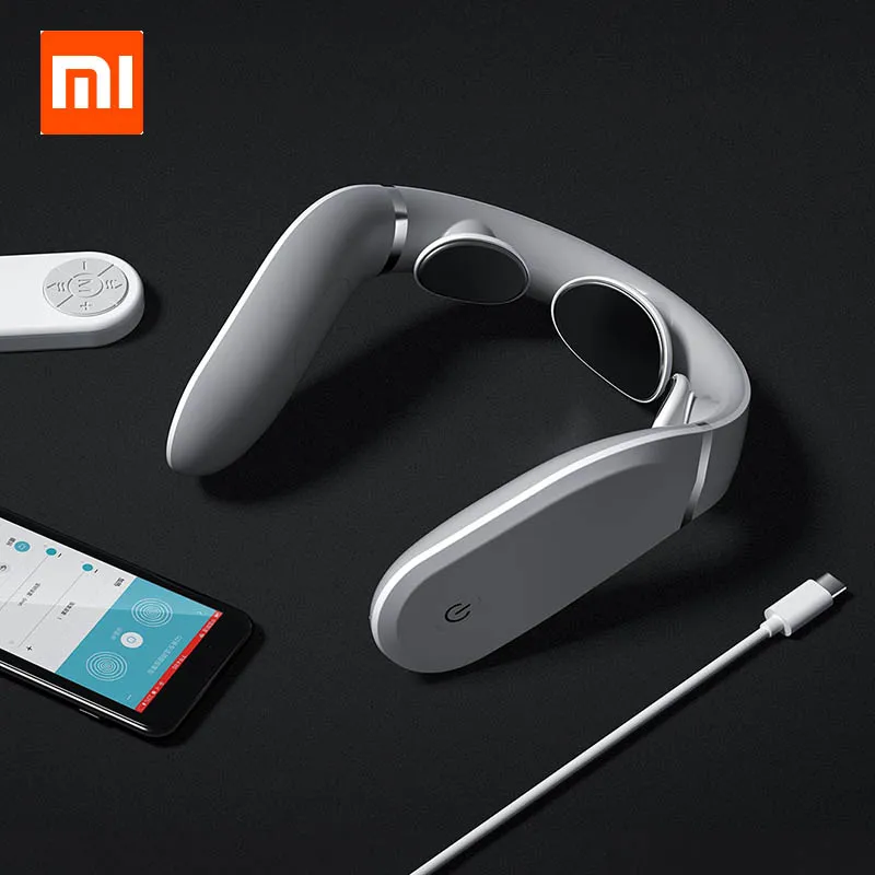 Xiaomi шейный массажер G2 TENS Pulse защищает шею только 190 г двойной эффект горячий компресс l-образный износ работает с приложением Mijia