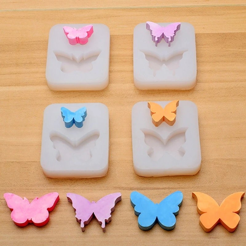 

4 Pcs/Set Butterfly Epoxy Resin Mold DIY Car Aromatherapy Plaster Silicone Mould