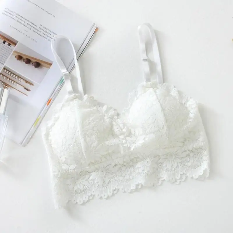

Sexy Bra Women Lace Bralette Sexy Lingerie Underwear Wireless Padded Seamless Bra Ultra Strap Padded Bras for Women