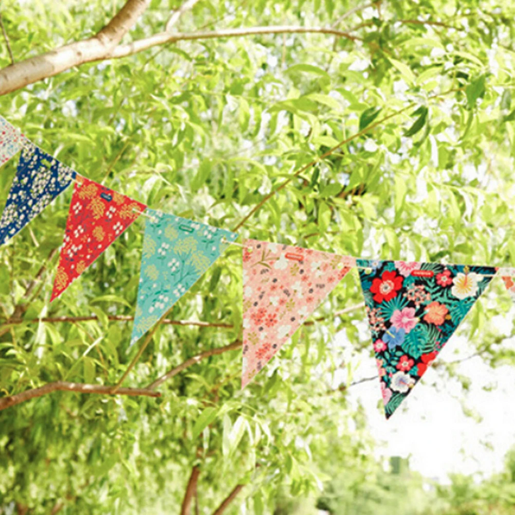 Разноцветные баннеры 120 см для детского шоу гирлянда с цветочным флагом бумажные