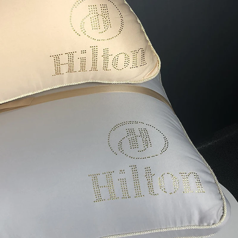 

48x74cm Home Textile Velvet Pillow Core Luxury High-grade hot flower pillow for Hotel Bedding Feather Cushion Core Free shipping
