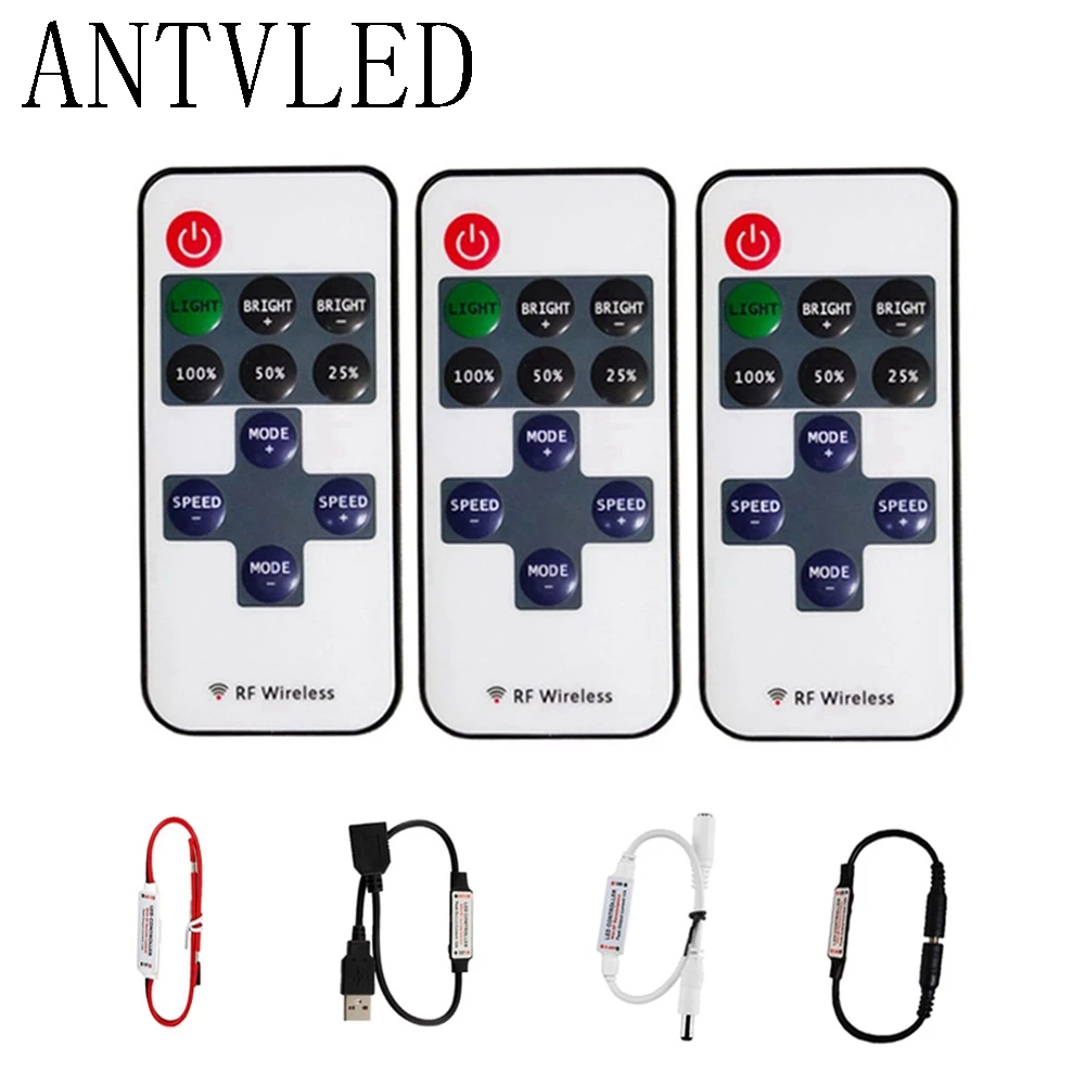 Мини 11 кнопками RF Беспроводной пульт дистанционного управления для светодиодных