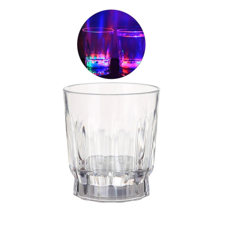 1PC/4 шт Мини Модный Красочный Светодиодный светильник мигающий выстрел стекло со