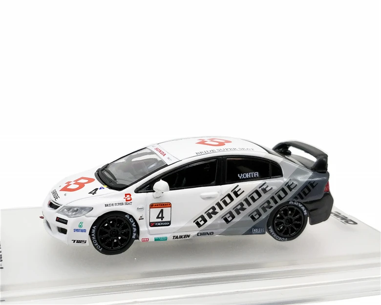 1: 64 INNO64 Honda Civic Тип R FD2#4 Невеста MUGEN POWER CUP 2012 Литой модельный автомобиль