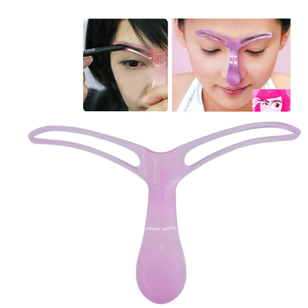 1Pc Reusable Eyebrow Stencils Handheld Thrush Card 3D Template Shaper Beauty Cosmetic Makeup Tools | Красота и здоровье