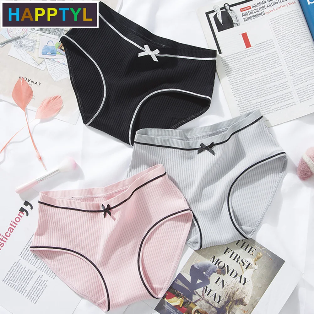 HAPPTYL 1 шт. хлопковые женские стринги нижнее белье в британском стиле мягкое