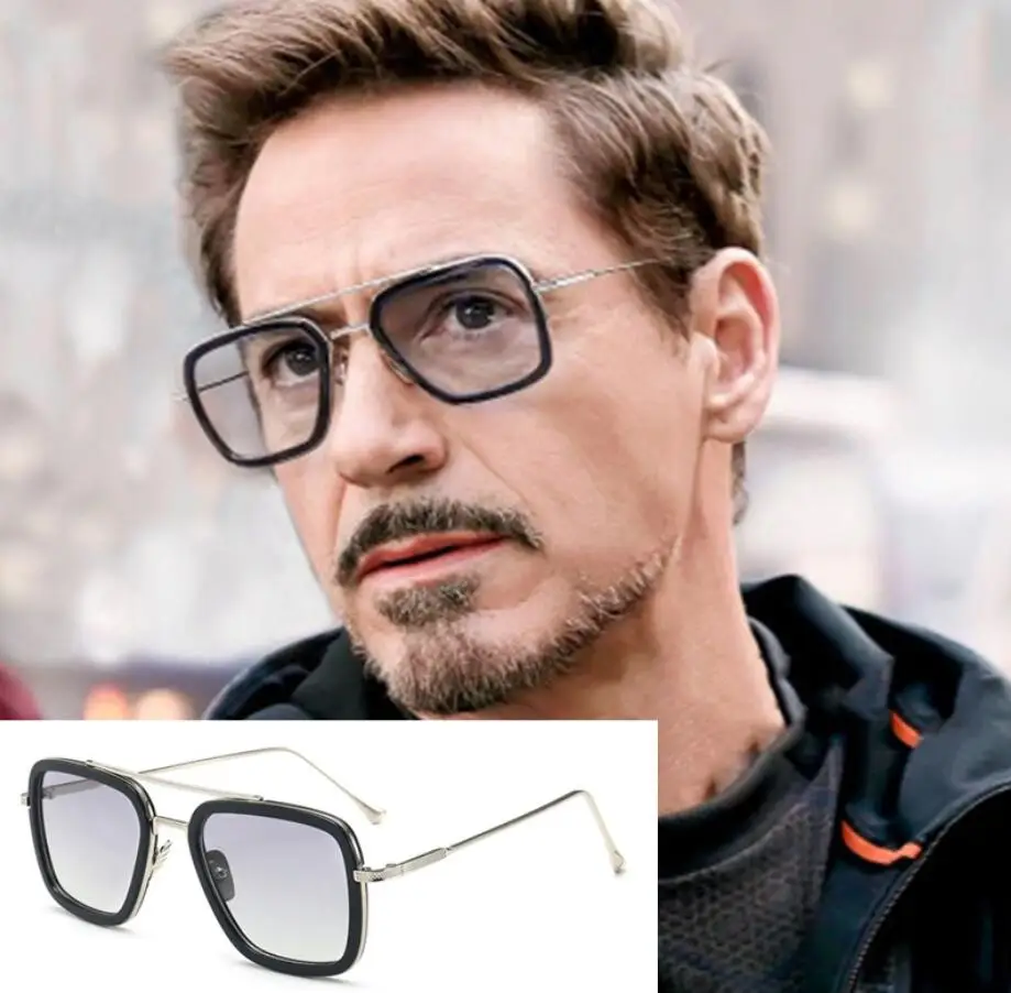 Игрушка Marvel Мстители Железный человек Tony Stark Косплей игрушечные солнечные очки солнцезащитные очки для взрослых Железный Человек очки аксессуары игрушки