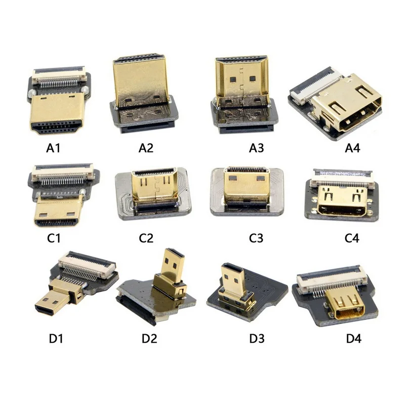 

Переходник hdmi/Mini-HDMI, FPV, 90 градусов, плоский кабель для камеры, мультикоптера, аэрофотосъемки