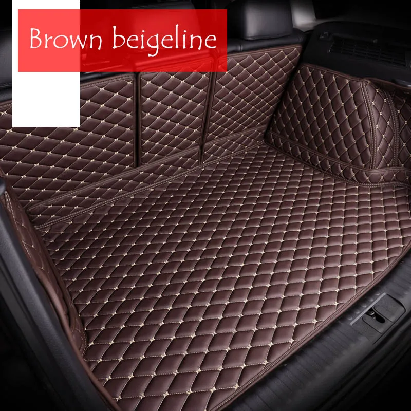 Brown Для hyundai Creta ix25 задний коврик для багажника автомобиля прочный коврик для багажника полное покрытие защитная накладка для стайлинга автомобиля - Цвет: Brown