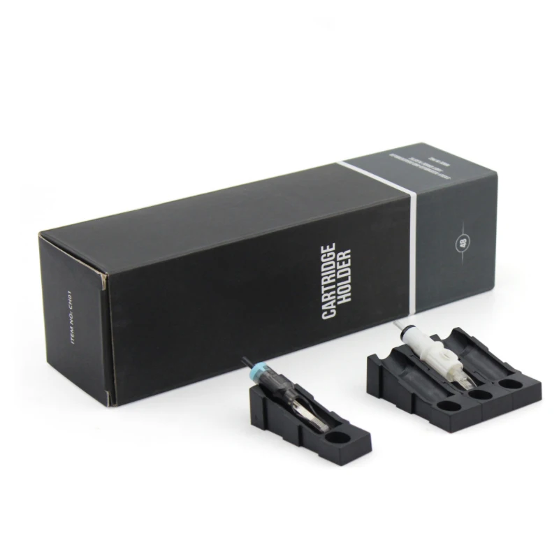 48 шт. одноразовые тату лоток картриджа иглы подставка держатель чернильная чаша